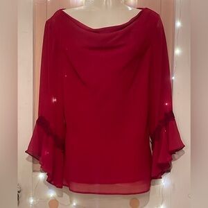 Studio 1 Elegant Red Women's Top size 12